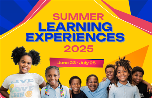 Flyer with program dates and students smiling